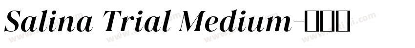 Salina Trial Medium字体转换